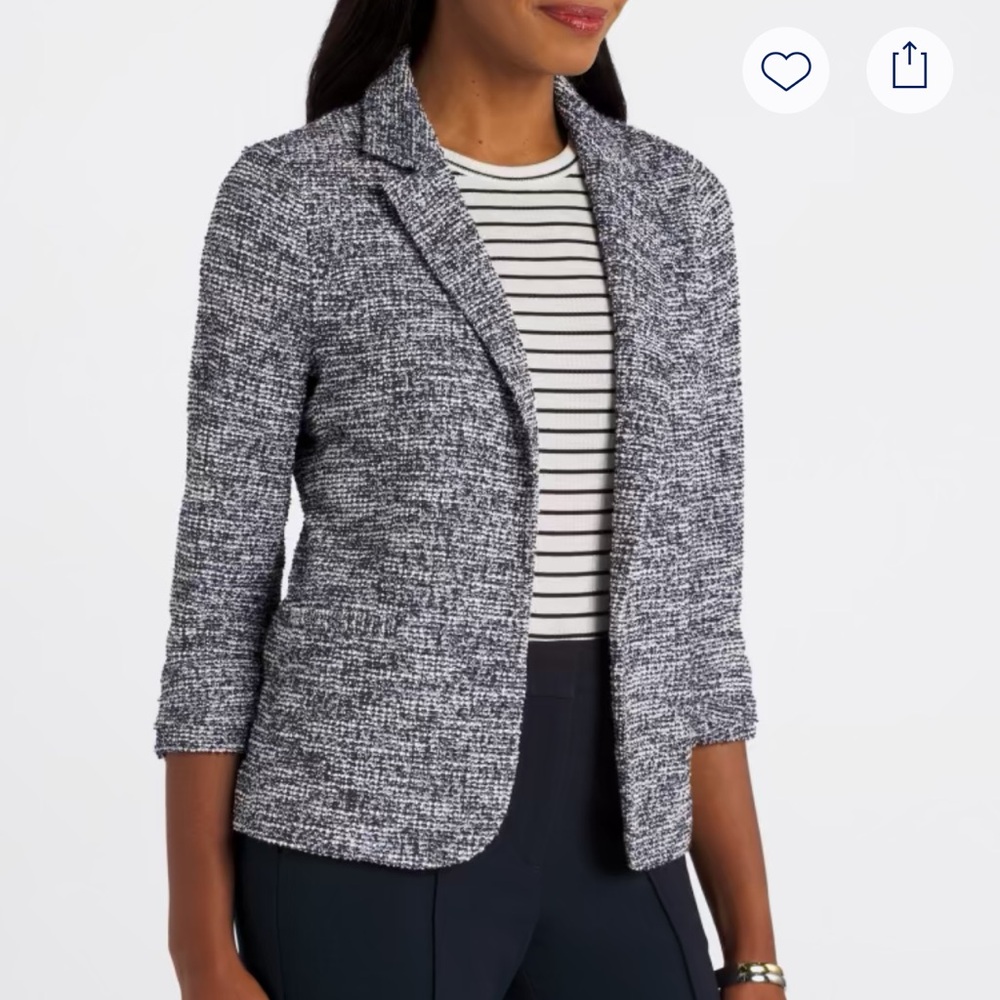Navy Tweed Jacket